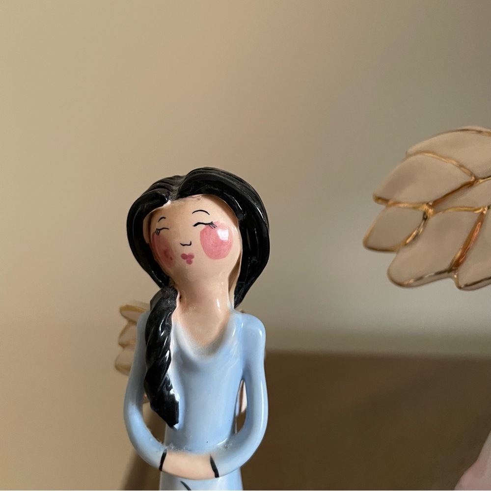 Heather Goldminc Blue Sky Claywork Angel Figurines Set Of Three - Picture 4 of 16